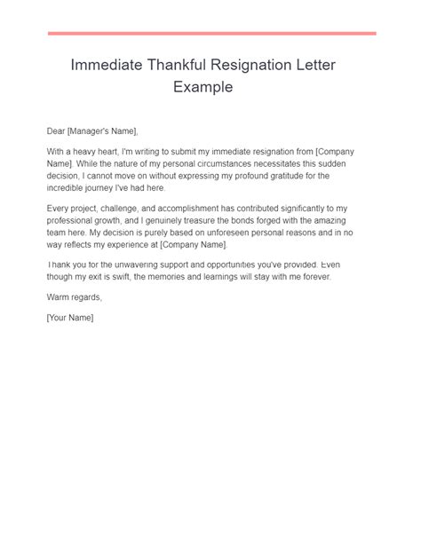 23 Thankful Resignation Letter Examples How To Write Tips Examples