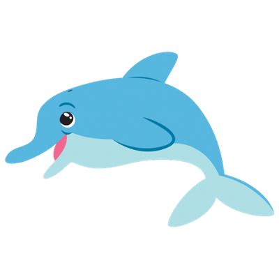 Cartoon Dolphin transparent PNG - StickPNG