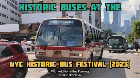 Historic Buses At The Nyc Historic Bus Festival In Brooklyn With