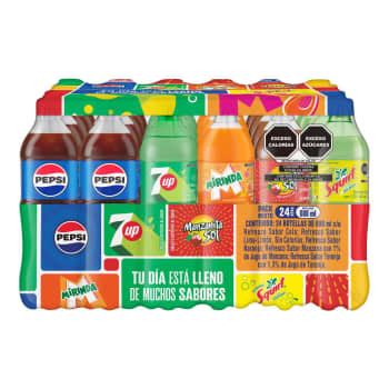 Refresco Pepsi Mix 24 Pzas De 600 Ml C U A Precio De Socio Sams Club