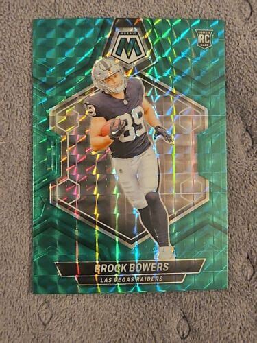 2024 Panini Mosaic Brock Bowers Green Mosaic Prizm RC 313 Raiders EBay