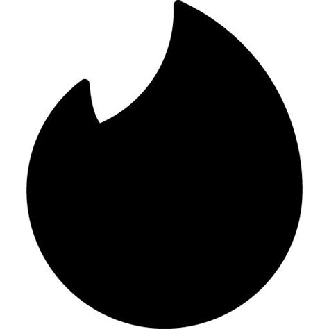 Black Tinder Icon Free Black Social Icons