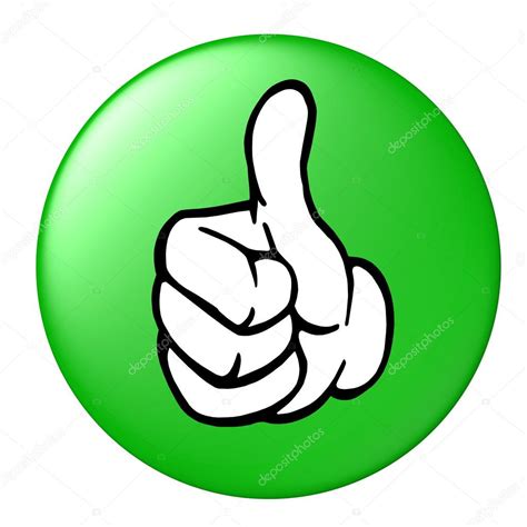 Thumbs Up Button — Stock Photo © Pdesign 1750143