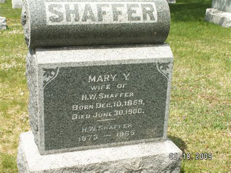 Henry Waley Shaffer M Morial Find A Grave