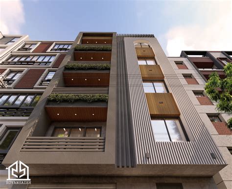 Modern Apartment Facade Design D Model Cgtrader