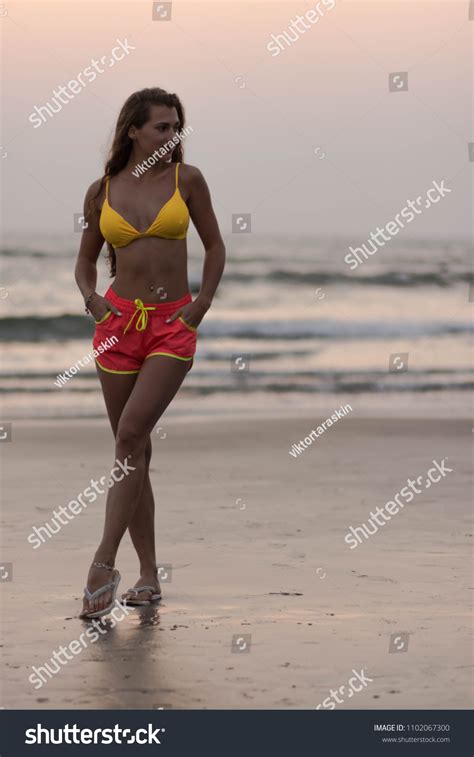 Goa Beach Bikini Model Girl Stock Photo Shutterstock