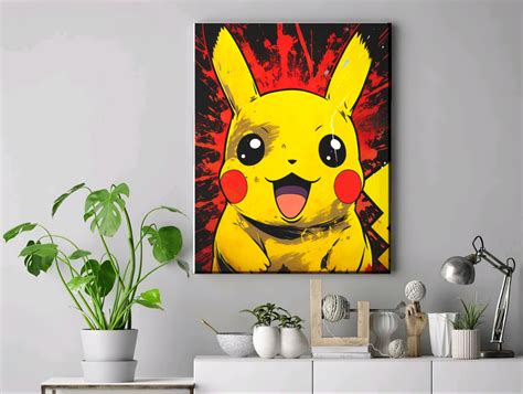 Pokemon Canvas Prints, Pokemon Artwork, Pokemon Wall Art, Kids Bedroom ...