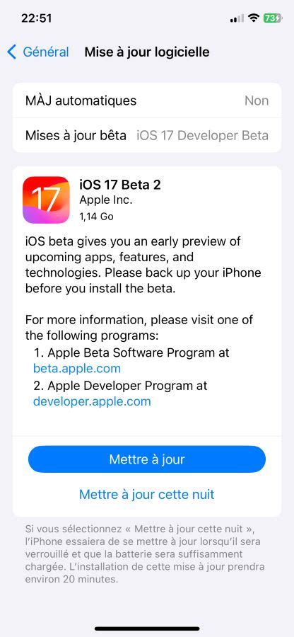 iOS 17 et iPadOS 17 voici la liste des nouveautés de la bêta 2