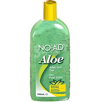 No Ad After Sun Gel Aloe Para Despues Del Sol Calmante Y Refrescante