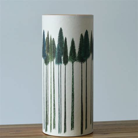 Green Trees Cylinder Lamp Old Chapel Gallery