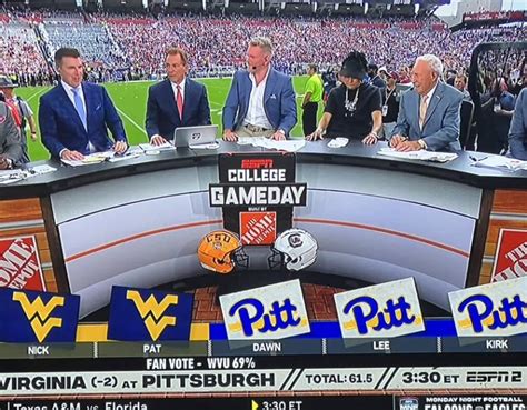 College Gameday Makes Their Picks For Backyard Brawl Rivals Football