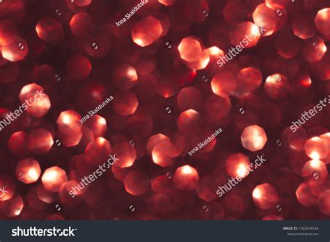 Abstract Red Background Shiny Glitter Bokeh Stock Photo 1502674334 ...