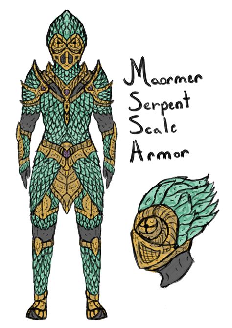 Maormer Armor Png Tamriel Rebuilt