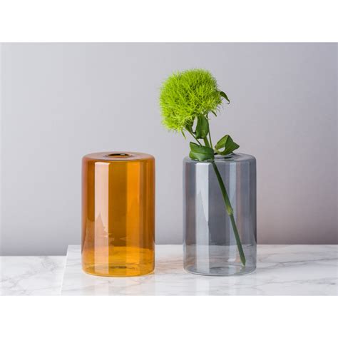 Glas Vase Zylinder Braun 13 Cm BLOOMINGVILLE Hier Kaufen