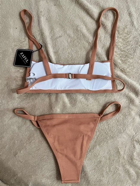 Zaful Nude Bikini Women S Fashion Swimwear Bikinis Swimsuits On