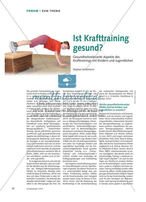 Ist Krafttraining Gesund Gesundheitsrelevante Aspekte Des