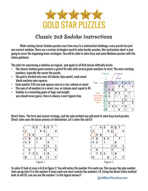 5eb43006 F66db4625decf7d9 Classic Sudoku Instructions Classic 9x9