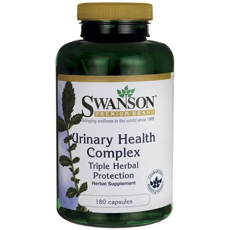 Swanson Urinary Health Complex Triple Herbal Protection 180 Capsules