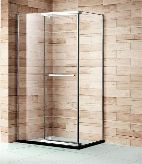 Sally Corner Shower Room Chrome Framed Door 6mm Tempered Glass Bathroom