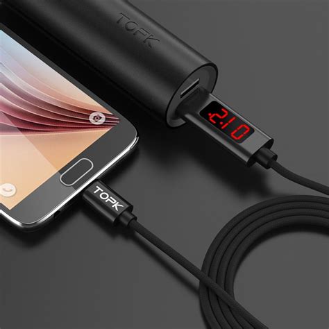 TOPK DLine 1 Voltage Current Display Micro USB Cable Online