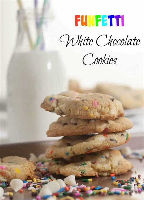 Funfetti White Chocolate Chip Cookies Boston Girl Bakes