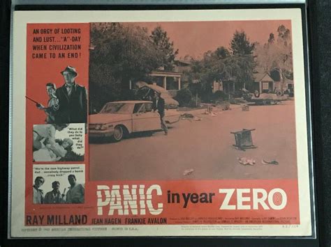 Panic In Year Zero Sci Fi 1962 Lobby Card Atomic Bomb Doomsday Ray