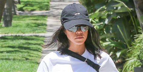 Kourtney Kardashian Rocks Tiny Biker Shorts In Beverly Hills Kourtney