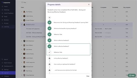 Cross Path Learning Analytics Leapsome