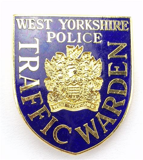 West Yorkshire Police Traffic Warden Badge Time Militaria