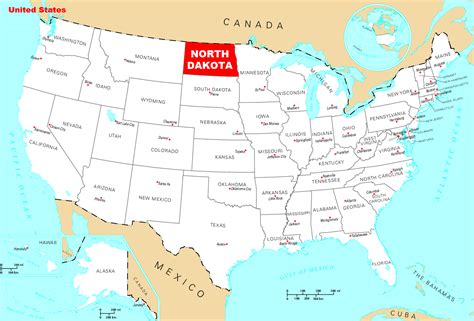 Where Is North Dakota Located Mapsof Net