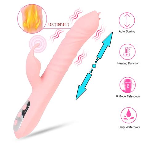 Vibrator Peregangan Dildo Panas 25Cm Untuk Wanita Stimulator Klitoris