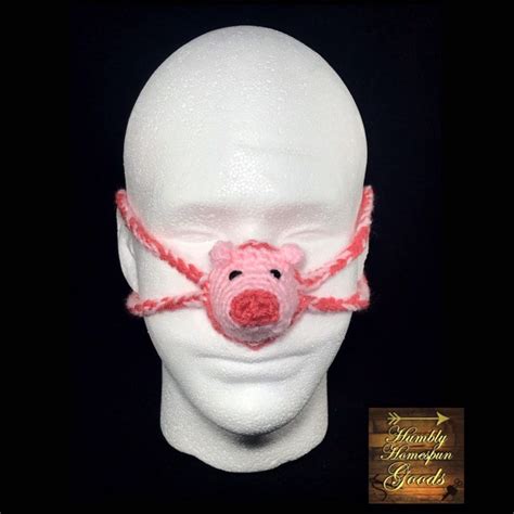 Pink Pig Nose Warmer Nose Mask Child & Adult/teen Sizes Unisex HANDMADE ...