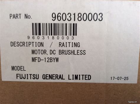 QUẠT DÀN LẠNH GENERAL FUJITSU MFD-12BYW | 5giay