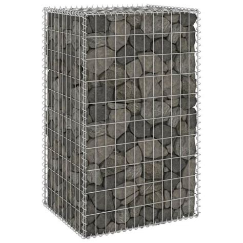 Mur En Gabion Avec Couvercles Acier Galvanis X X Cm