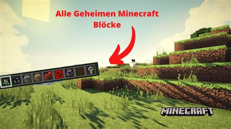 Alle geheimen Blöcke in Minecraft Minecraft Bedrock Edition YouTube