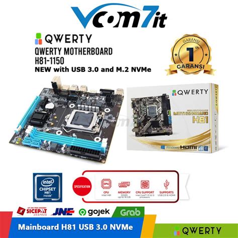 Jual Motherboard Qwerty H Lga Usb M Nvme Ready Shopee