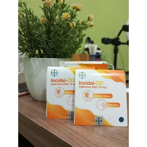 Jual Incidal Od 10mg Strip 4 Kapsul Obat Alergi Shopee Indonesia