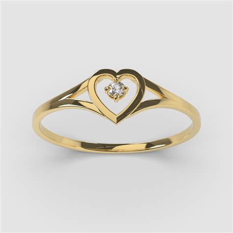 Anillo Solitario Corazón Joyeria Sebastián