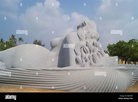 Sculpture Of Jalakanyaka Very Large Beautiful Stone Sculpture Of A