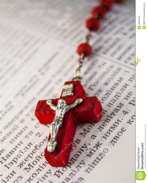 Red Crucifix Stock Image Image Of Happiness Cross Salvation 29852409