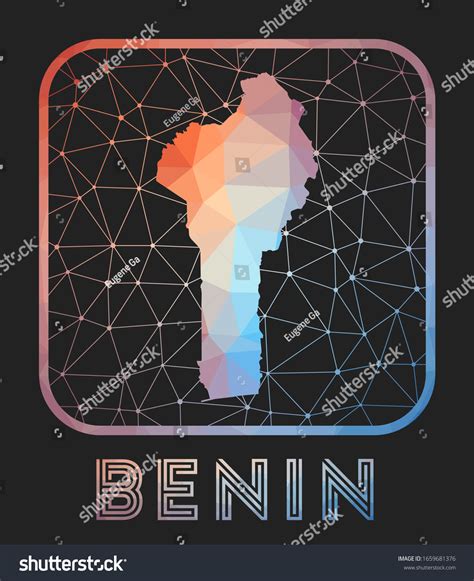 Benin Map Design Vector Low Poly Map Of The Royalty Free Stock