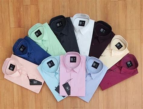 Plain Cotton Mens Plane Shirts Full Sleeves At ₹ 360piece In