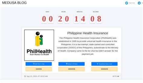 Ransomware Data May Drop In Hours As Philhealth Rejects Ransom Demand