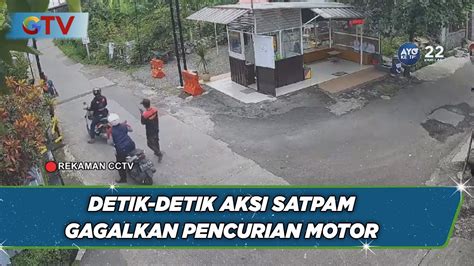 Viral Aksi Heroik Satpam Gagalkan Pencurian Motor Di Bandung Pelaku