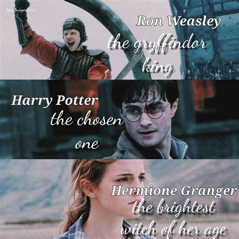 Golden Trio Credit Unknown Harry Potter Hermione Granger Harry