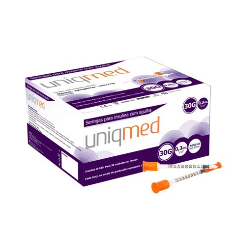 Seringas Para Insulina Uniqmed UniqMed UniqMed