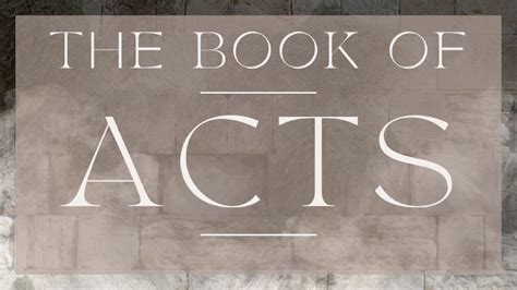 Book of Acts | Fowlerville UB Church