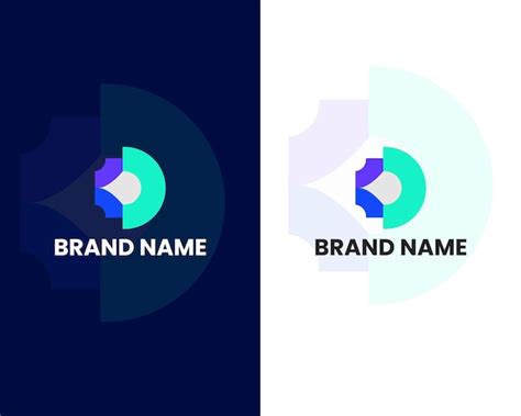 Letra D Con Plantilla De Diseño De Logotipo Moderno Drop Vector Premium