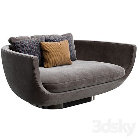 Malerba MONTREAL Sofa 140 Dwell Sofa 3D Model