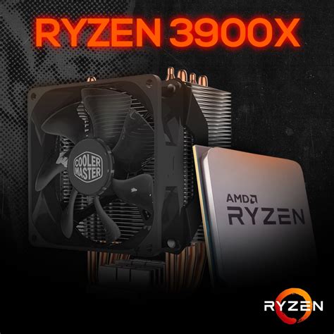 Processador Amd Ryzen 9 3900x 38ghz 46ghz Turbo 12 Core 24 Thread Cooler Am4 S Video